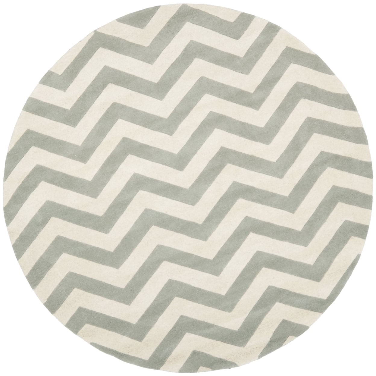 SAFAVIEH Chatham CHT715E Handmade Grey / Ivory Rug