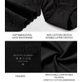 thumbnail image 3 of Wealurre Women's High Waisted Lace Underwear Bikini - Cotton Soft Stretch Hipster Panties for Ladies 5 Pack S-2XL, 3 of 7