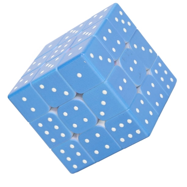 Rompecabezas De Velocidad Braille, Juego De Razonamiento IQ Portátil, Entrenamiento Cerebral, Rompecabezas De Velocidad Ciega 3x3, Efecto De Alivio 3D Para Personas Ciegas