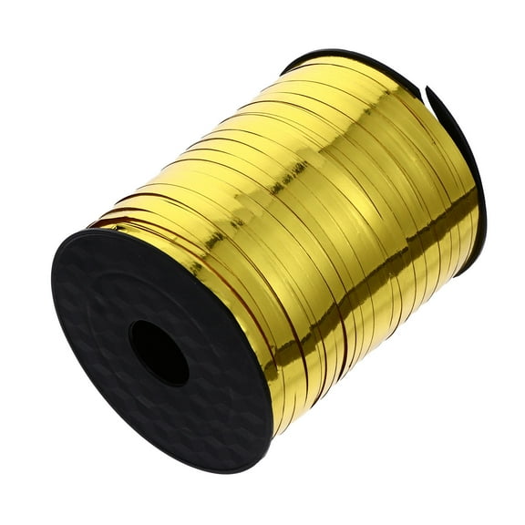 WHAMVOX 1 Roll Golden Plastic Ribbon for Balloon Binding and Decoration 11X9Cm