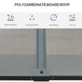 thumbnail image 4 of Outsunny 10' x 13' Outdoor Patio Gazebo with Sloping Polycarbonate Roof, Durable Aluminum Frame, & Netting Curtain, 4 of 8