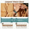 thumbnail image 5 of 3D Magic 4 Pack Leopard Engraved Band Compatible with Apple Watch Band 38mm 40mm 44mm 45mm 49mm, Waterproof Cheetah Sport Silicone Wristbands Replacement for iWatch Series 8 7 6 5 4 3 2 SE for Women, 5 of 6