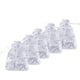 thumbnail image 3 of 50 Piezas Pequeñas Bolsas de Regalo de Organza Transparente Mini Bolsas de Joyería con Patrón de Ratán Plateado Bolsas de Organza con Cordón para Boda Fiesta Navidad, 3 of 4