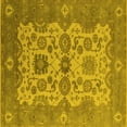 thumbnail image 1 of Ahgly Company Indoor Square Oriental Yellow Industrial Area Rugs, 6' Square, 1 of 4