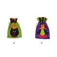 thumbnail image 3 of Napped Fabric Cloth Drawstring Candy Bags Trick-or-treaters Drawstring bag Drawstring candy Ornament Bags for Halloween Festival, 3 of 6
