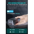 thumbnail image 4 of Mini PC Aluminum body 11th gen Intel N5105,Windows 11 Pro, 8GB RAM 256G SSD, Support 4K Dual Output, USB3.0, Dual-Band WiFi5, BT, 4 of 8