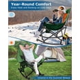 thumbnail image 6 of ZENPETIO Heated Camping Chair, Oversized Outdoor Rocking Chair with 3 Heat Levels, Portable Folding Heated Chair for Camp, Lawn, Sports, Winter Use (Battery NOT Included), 6 of 8