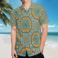 thumbnail image 5 of High Quality Hawaiian Shirts for Men Short Sleeve Aloha Beach Shirt Floral Summer Casual Button Down Shirts Blouses IKVBC2, 5 of 7