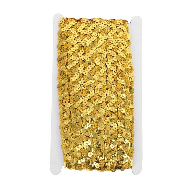 EeaseCA 1 Roll Sequin Braid Trim Sequin Webbing Ribbon DIY Ribbon DIY Crafts Making Sewing Trim