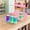 Pink, variant on WNFJR Foldable Cup Holder with Handle, Reusable Beverage Coffee Beer Bottle Holder, Plastic Drink Carrier for Delivery, Drink Holder and Take Out Cup Carrier for Camping and Travel