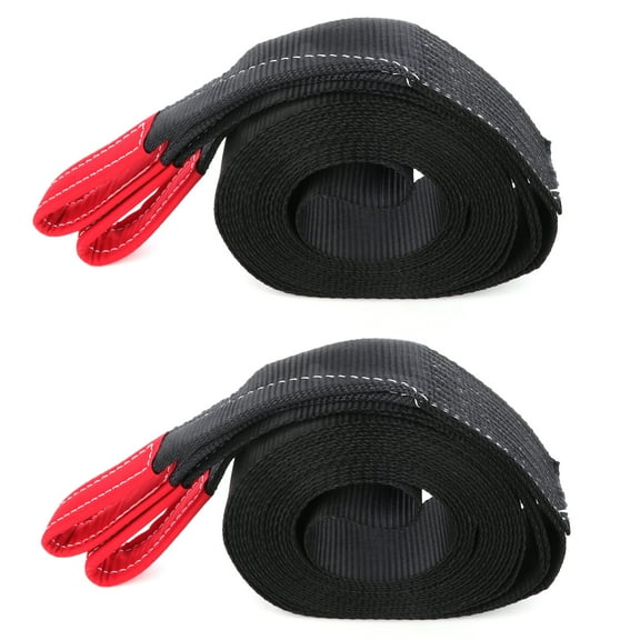 SCITOO - 3" 14000lbs Tow Strap 30 ft winch sling off-road ATV snatch vehicle recovery 2PACK