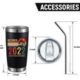 thumbnail image 4 of Funny Retirement Gifts for Men Women -Retired 2022 Not My Problem Anymore Novelty Vintage Retirement Coffee Mugs - 20 oz Insulated Stainless Tumblers Cup with Lid & Straw (Black), 4 of 6