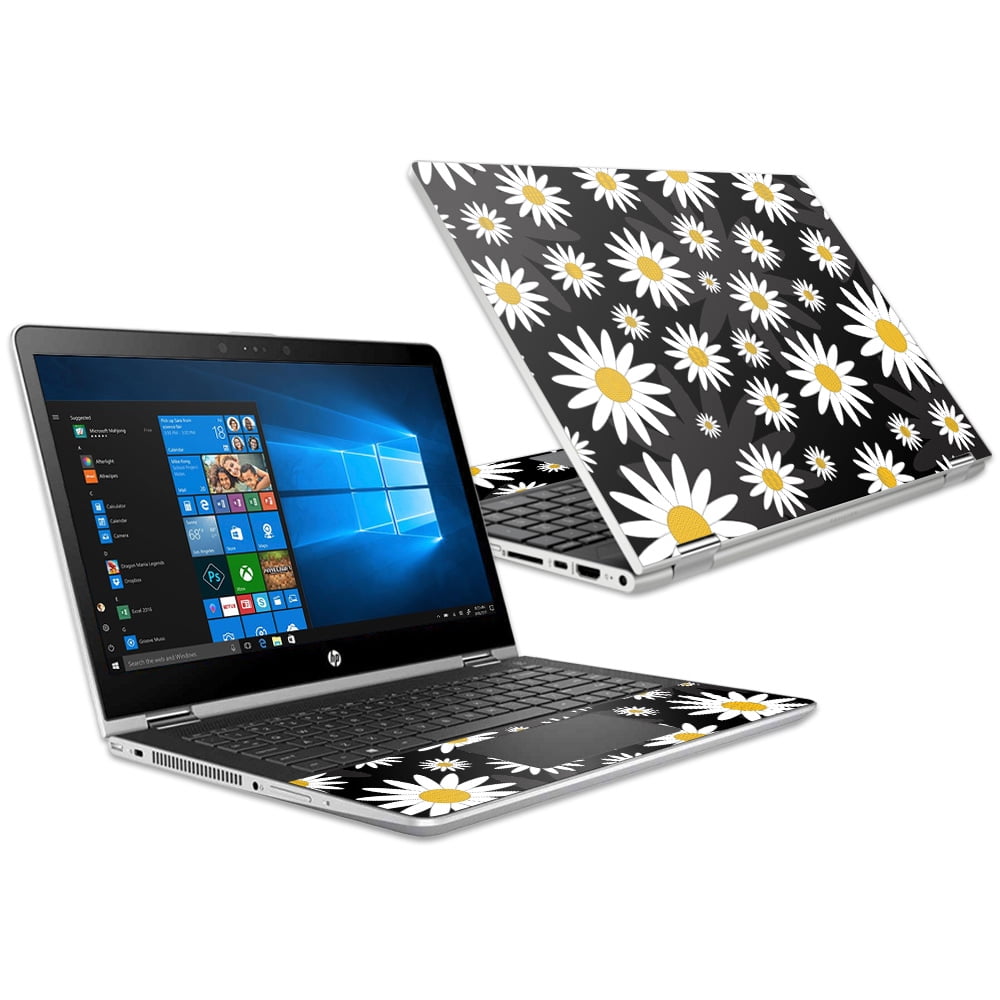 Skin Decal Wrap for HP Pavilion x360 15.6" (2018) sticker Daisies
