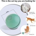 thumbnail image 2 of Jouet Interactif Intelligent pour Chat Balle Automatique Usb Rechargeable Jouet pour Chat Balle à Roulettes avec Lumière Led à 360 Degrés Balle Rotative (Vert), 2 of 5