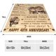 thumbnail image 5 of LHSHID Best 50th Wedding Anniversary Blanket Gifts for Couple Parents Ideas 30x40in, 5 of 6