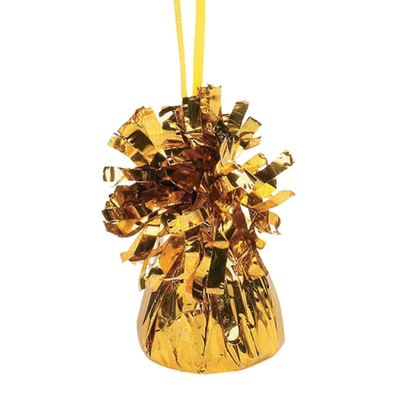 Fun Express - Balloon Weights - Gold (12pc) - Party Decor - Balloons - Balloons Supplies - 12 Pieces
