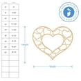 thumbnail image 2 of Blank Heart Frame Wood Cutouts 23-inch, 1/8 inch Thick, Pack of 3 Wooden Hearts for Crafts, Mother's Day and Valentines, by Woodpeckers, 2 of 4