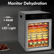 800W Food Dryer With 10 Trays -86~194℉Adjustable Temperature And 24-Hour Timer, Smart Fruit And Vegetable Dehydrator For Making Healthy Snacks, Jerky, And Dried Fruit