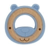 Nuby Natural, Silicone and Wood Teether, Blue Bear