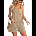 thumbnail image 2 of Mono de Verano Sin Mangas para Mujer, Holgado y Ajustable, Ideal para Playa, Viajes y Vacaciones, con Bolsillos. Albaricoque XL, 2 of 8