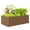 Brown, variant on Outsunny Galvanized Raised Garden Bed, 6' x 3' x 2' Planter Box, Dark Grey