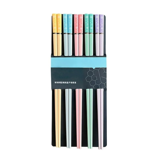 Tableware Reusable Chopsticks Set in Glass Fiber Material for Kitchen Use with Dishwasher Safe Convenience and Elegant Design