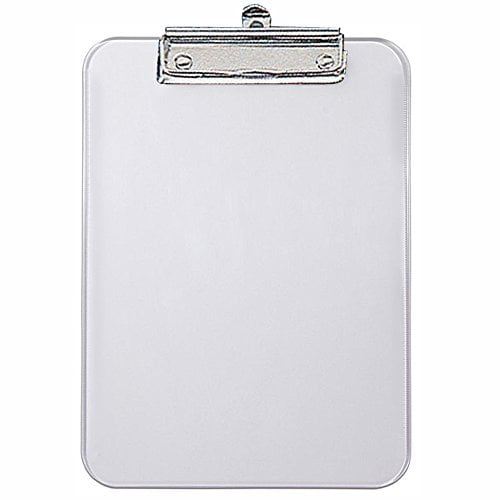 Small Clipboard By Krohnetec 2 Pack Frosted Transparent 4" X 6" 