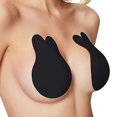 thumbnail image 3 of 2 unids/par mujeres transpirable sin tirantes Push Up Bra forma de conejo sujetador Invisible de silicona reutilizable, 3 of 8