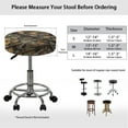 thumbnail image 6 of Renewold Camo Hunting Forest Round Stool Chair Covers 14"-16" Stretch Washable Stool Cushion Slipcover, 2 Count Breathable Bathroom Stool Chair Covers, 6 of 6
