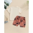 thumbnail image 5 of Baby Boy Clothes Toddler Summer Outfit Short Sleeve T-Shirt 6M 12M 18M 24M 3Y Tee Tops Joggers Casual Shorts 2Pcs Set Western, 5 of 9