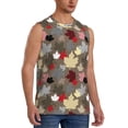 thumbnail image 2 of Balery Maple colorful Men's Sleeveless Muscle Shirts Workout Tank Top, Moisture Wicking, Odor Protection-Medium, 2 of 8