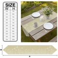 thumbnail image 3 of Brown Wildflowers Table Runner Linen Burlap Table Runner 90 Inches Long Modern Floral Butterfly Plant Dresser Scarves for Kitchen Island Coffee Dining Room Party Wedding Banquet Holiday Decor 13"x90", 3 of 8