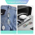 thumbnail image 5 of MOAMUN 4Pcs Mini Folding Scissors, Portable Stainless Steel Travel Small Scissors, Safety Foldable Pocket Badge Scissors All Purpose with 4 Keychains for Nurse Accessories, Office, Craft, Sewing, 5 of 7