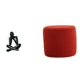 thumbnail image 1 of 1 pieza Escultura abstracta de pensador Figura de escritorio Taburete otomano Taburete cúbico Creativo Material PP resistente Adecuado para oficina de, 1 of 8