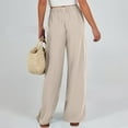 thumbnail image 6 of Levmjia Womens Pants High Waisted Wide Leg Cotton Stretchy Comfy Casual Lounge for Plus Size Soft Breathable Workout Yoga Travel S-XXL, 6 of 8