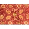 thumbnail image 1 of Ahgly Company Indoor Rectangle Abstract Orange Modern Area Rugs, 4' x 6', 1 of 4