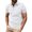 White, variant on Afdoent Men's Polo Shirts Solid Color Versatile Male Leisure Loose Collar Button Open Collar Ribbed Sports Short Sleeve Shirt Casual Bussiness