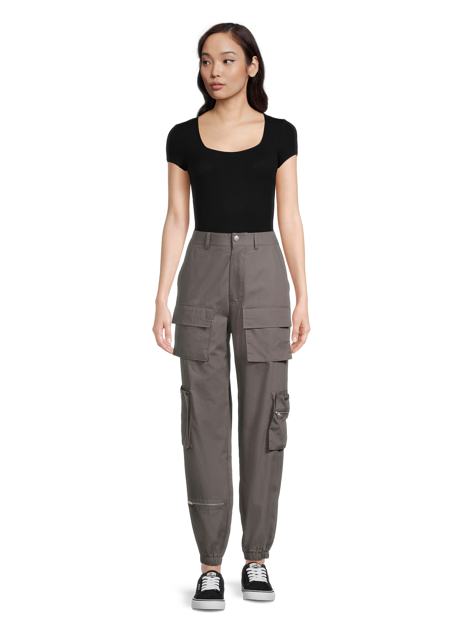 Liv & Lottie Juniors Cargo Pants with Zippers, Sizes S-XL - Walmart.com