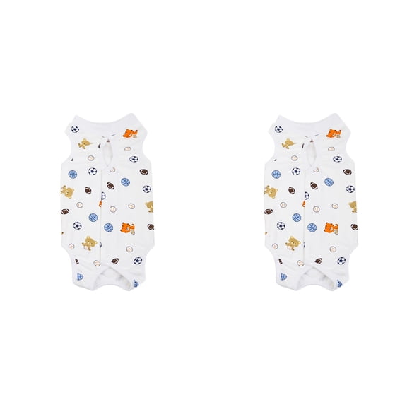 2PCS Dog Recovery Suit Onesie After Pet Spayed Neutered Shirt for Female Male Dogs Cats Postoperative Snuggly Vest for Abdominal Wounds Weaning Anti Licking Vest Home Decor