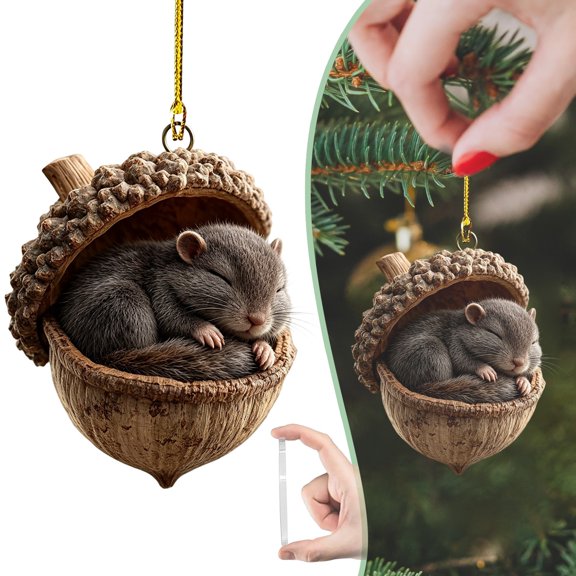 Clearance Under $1 3-Pack Forest Animal Acrylic Ornaments for Rustic Holiday Decor