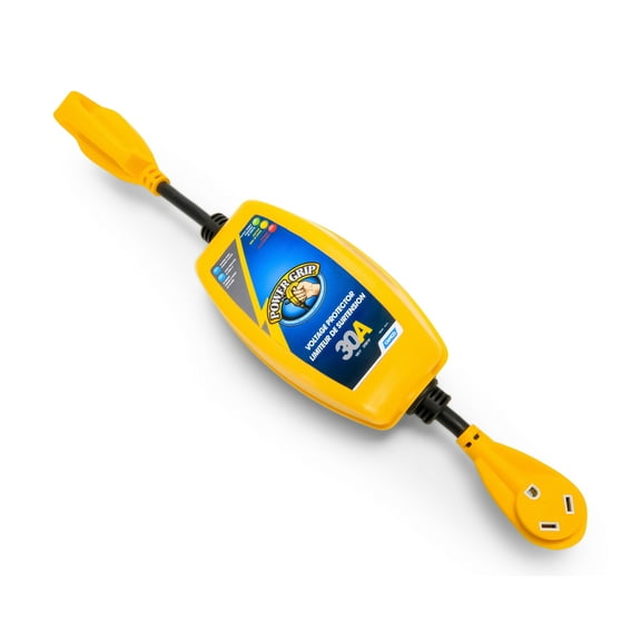 Camco PowerGrip Camper/RV 30-Amp Voltage Protector | Features Integrated Surge Protection Up to 2,800 Joules (55301)