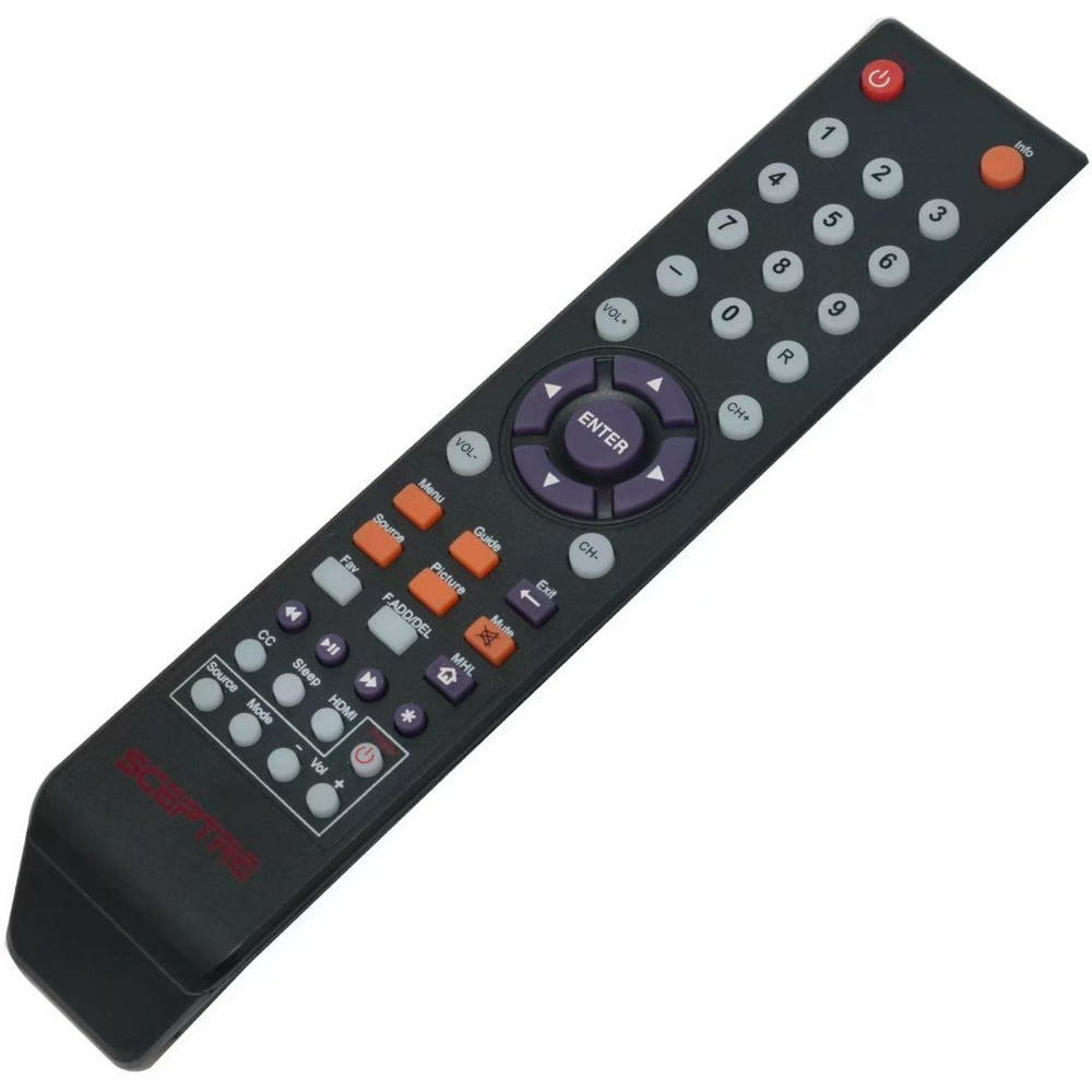 New Remote replacement 142020479999K for Sceptre TV X322WVMQR E505BV
