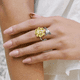 thumbnail image 3 of Anillo Ajustable De Girasol Antiestres Giratorio Para Mujer Xtellar plateado, 3 of 4