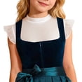 thumbnail image 6 of Byoo Little Girl Mesh Ruffle Sleeve Crop Top Short Sleeve Casual Kids T Shirt, 6 of 6