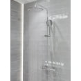 thumbnail image 5 of Heavy Rainfall Stainless Steel Shower Bar with Hand Sprayer in Polished Chrome, 5 of 9
