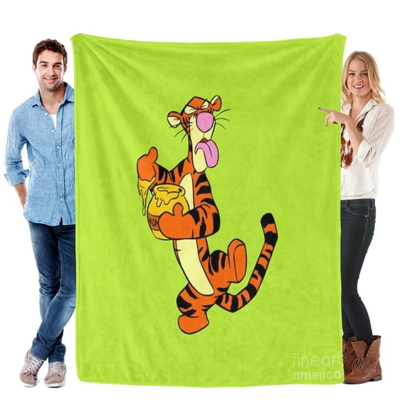 Throw Blanket for Winnie the Pooh Tigger Soft Warm Bed Couch Flannel Blanket for Kids Girls Boys Gifts Home Decor 30x40 Inch