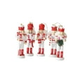 thumbnail image 1 of 5 Pieces Christmas Nutcracker Hanging Ornaments Statue Nutcracker Puppet Toy for Red, 1 of 6