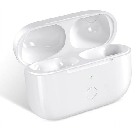 Wireless Charging Case Replacement Compatible with AirPod Pro 1st & 2nd Generation Air Pod Pro 1 2 Charger Case with Bluetooth Pairing Sync Button Without YJJSKEJI White