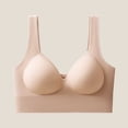 thumbnail image 2 of HAPIMO Women Wide Strap Seamless Push Up Bra V Neckline Padded Cups For All Day Support And Comfort Beige L, 2 of 5