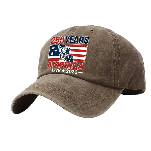 kaondbfi 4th of July Summer Patriotic Accessories Caps 250th Anniversary Usa Hat for Women Independence Day Printed Casual Cowboy & Baseball Cap
